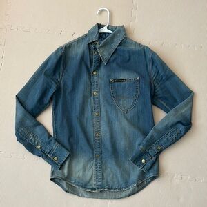 Men's Blue Denim Shirt